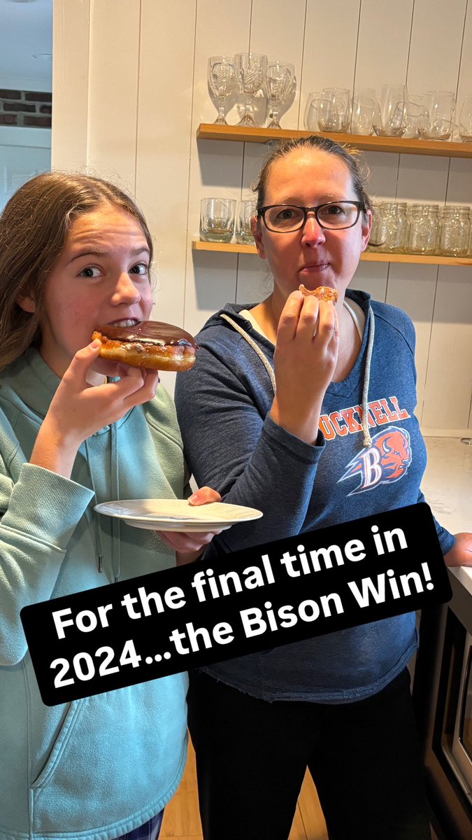 Coach_Bowers's tweet photo. Sent a tremendous group of seniors out with a win yesterday, securing the best season since 2014 for @Bucknell_FB! The senior DBs and this morning’s #BisonWinDonuts #RunToWin #WinTogether #rayBucknell https://t.co/Q2paq8DVdL