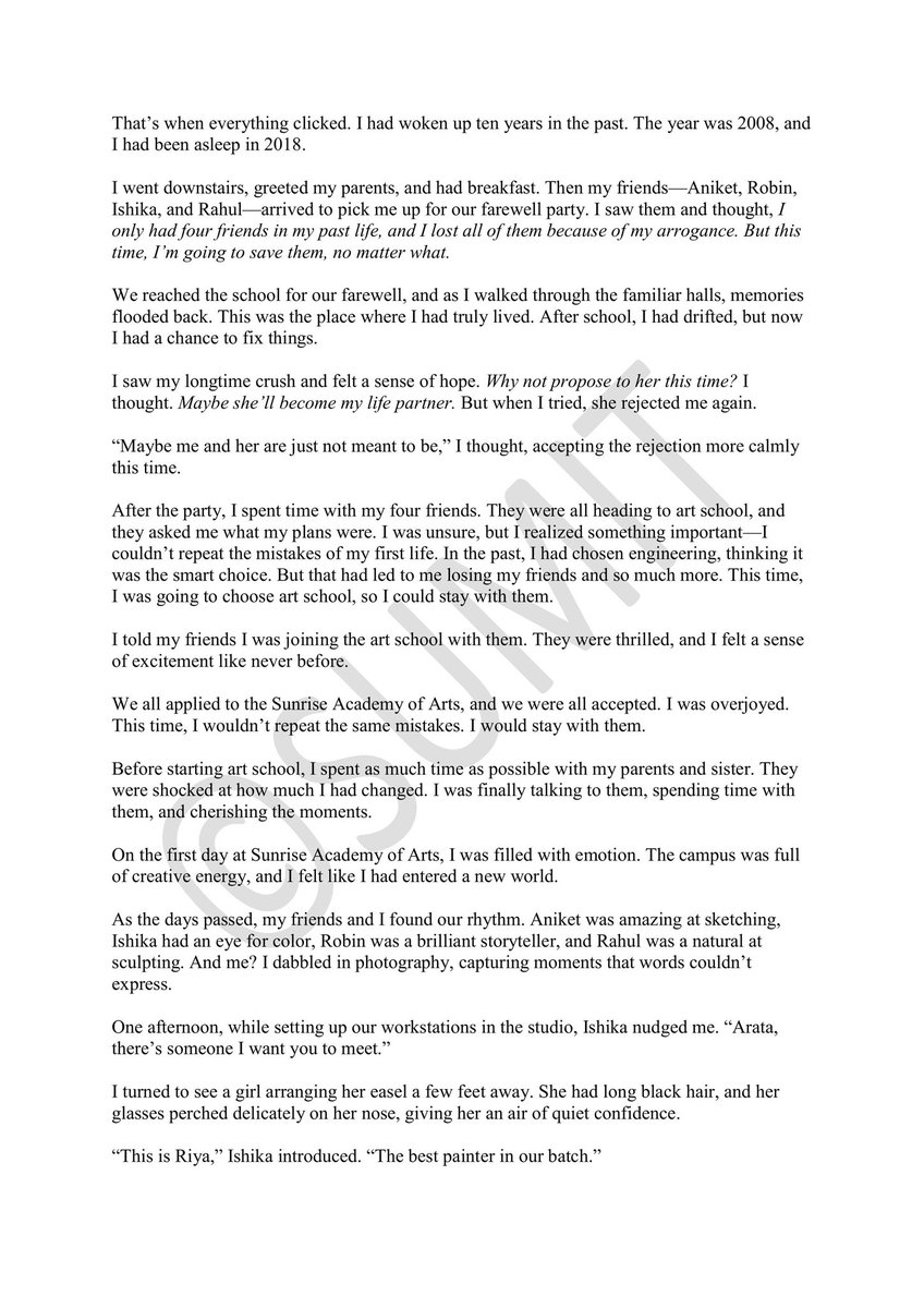 SumitRaj22__'s tweet photo. (PART 1) 
What if life gave you a chance to undo your mistakes? Arata’s story is about regrets, redemption, and making the most of a Second Chance. 🌟 Dive into this heartfelt journey of love, family, and courage to rebuild. 💕📖
#SecondChance #NewBeginnings #writerscommunity https://t.co/lLzG0ByKZl
