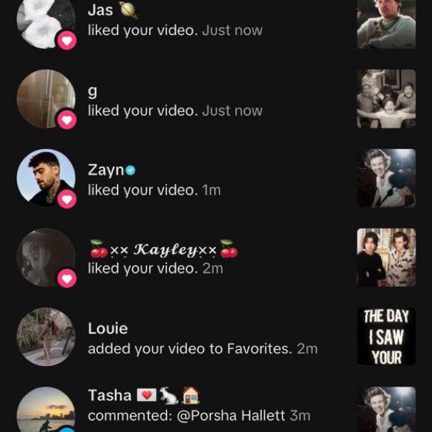 zquadrry28x's tweet photo. 🚨zayn recently liked a one direction edit on tiktok 🥹 https://t.co/gDlkGnWHnA