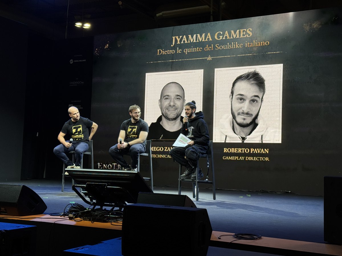 jyammagames's tweet photo. We are at Milan Games Week 2024! 🔥
If you find any Jyamma Games developers here remember to say hi! 🥰
#EnotriaTheLastSong #MilanGamesWeek