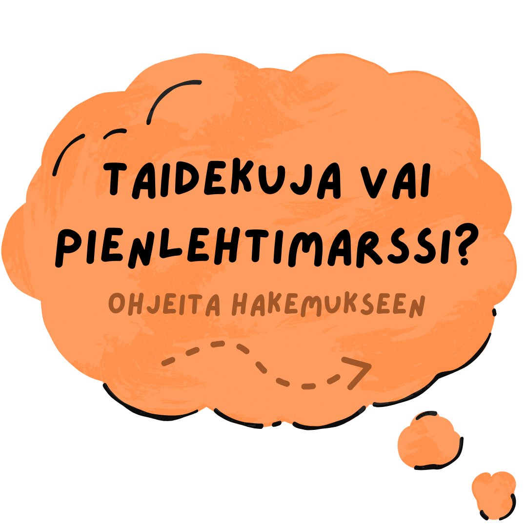 TreKuplii's tweet photo. Oletko miettinyt mitä eroa taidekujalla ja pienlehtimarssilla?

Taidekuja- ja pienlehtimarssihaut ovat auki vielä ensiviikon lauantaihin 30.11 asti.

Jäikö jokin vielä askarruttamaan? Ole yhteydessä: pienlehtimarssi@tamperekuplii.fi (1/2) https://t.co/exUzzujKrh