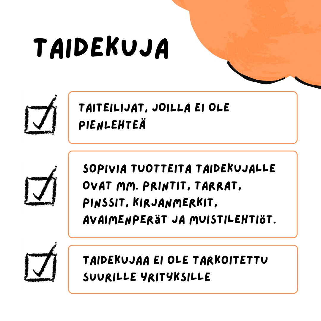 TreKuplii's tweet photo. Oletko miettinyt mitä eroa taidekujalla ja pienlehtimarssilla?

Taidekuja- ja pienlehtimarssihaut ovat auki vielä ensiviikon lauantaihin 30.11 asti.

Jäikö jokin vielä askarruttamaan? Ole yhteydessä: pienlehtimarssi@tamperekuplii.fi (1/2) https://t.co/exUzzujKrh