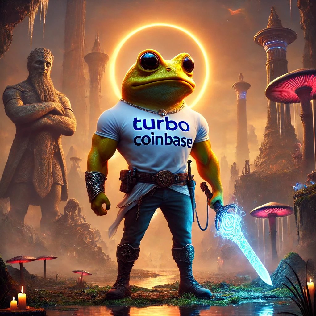 SuperSageTurbo's tweet photo. #DAY12 Of posting Coinbase Turbo every day until @coinbase spot lists $TURBO #TurboToadToken
#Robinhood #Crypto #Coinbase #memecoins #MemeFi #Bitcoin #Arcane #TurboRevolution #Ethereum #Trump #ElonMusk #shiba #XRP #Solana #Mythical #AltcoinGems #Dogecoin #DOGE  #Stocks #DeFi https://t.co/EaP4ykfbWB