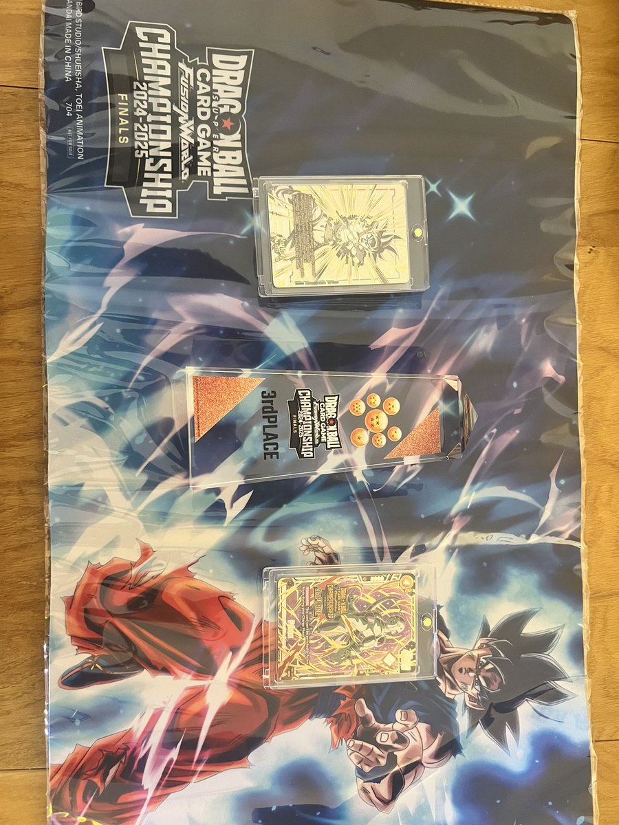 Tercer lugar en el Finals de Dragon Ball Fusion World 😁

Suizo 

7-2

Top 16   2-0
Top 8     2-1
Top 4     0-2
3 lugar   2-0