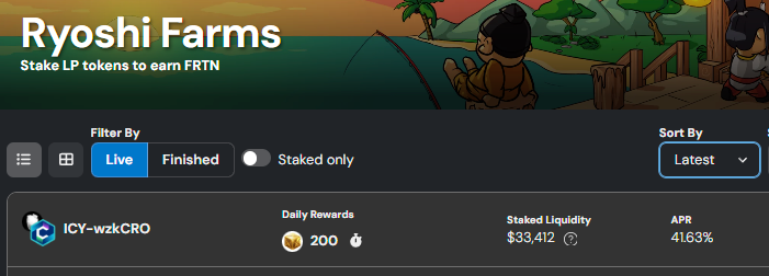 IcyCro's tweet photo. 🌱 ICY-zkCRO Farm is Live on @EbisusBay! 🧑‍🌾👩‍🌾

- 41% APR on top of the ~7% APR from liquid-staked $CRO.
- 2.5x higher APR than @H2_Finance and 20x higher than @VVS_finance  🔥

💡 Trade $ICY on Ebisu's Bay or @wolfswapdotapp and kickstart your farming season!

Fun fact: $ICY is the best-performing token on @cronosapp from 2021-2022.

An idea for @CROResearch or @Pampadalampa:
How did early tokens (like $MMF, $VVS, $DARK, $VERSA, $MIMAS) survived vs $ICY? 

Graphs could tell a compelling story! 📊

#CRO #FFTB #CROFAM #Amplify