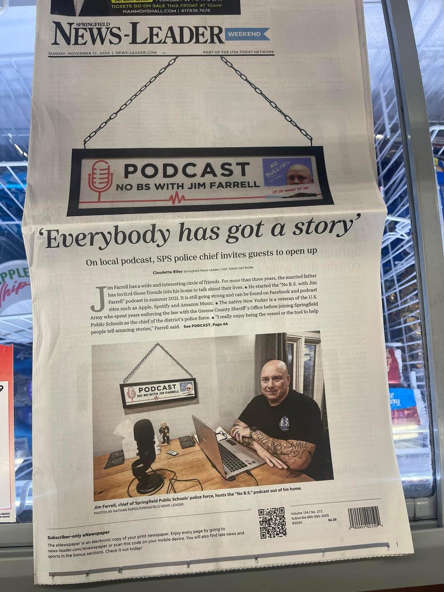 Do not miss the new episode of the No BS with Jim Farrell podcast! Our friend Shawn Oberg shares his story! It’s that time of year, please ask for help if you are hurting! We love and be safe! #reppinNOBS #NOBS