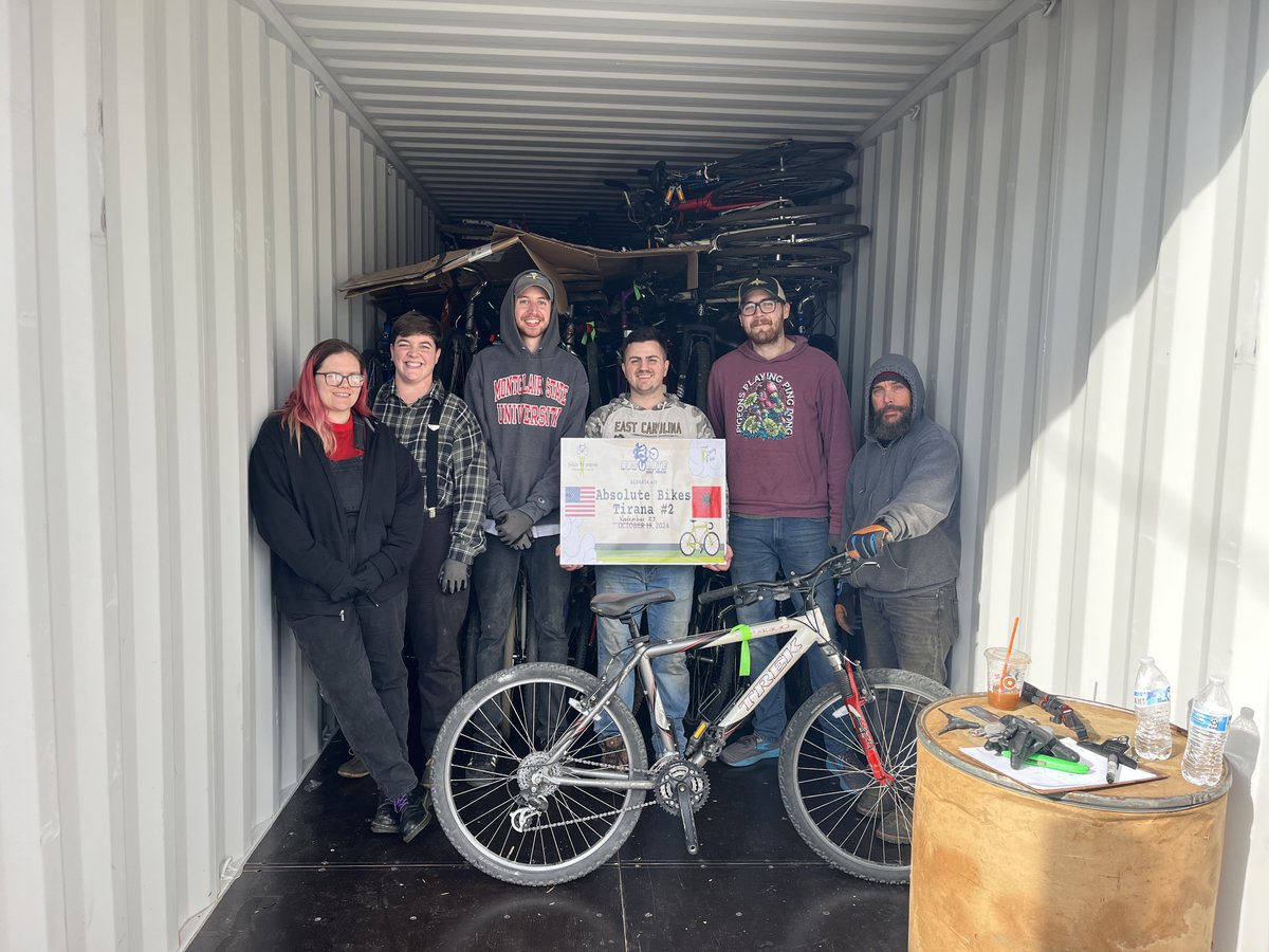 170,000 bikes! November 23, 2024: Today we loaded 436 bikes and 30 sewing machines bound for Absolute Bikes Tirana, our partner in Albania. That makes 170,033 bikes shipped since 1991. Congratulations P4P, and thousands of donors and volunteers!