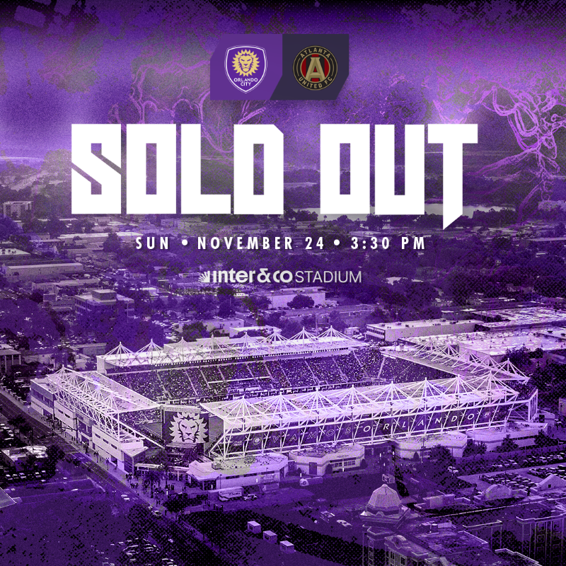 OrlandoCitySC's tweet photo. A full house 😈
Now bring the noise, Orlando 🔊
@inter_us | #VamosOrlando
