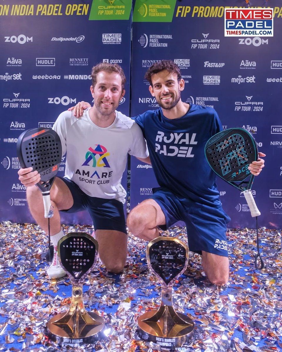 TimesNow's tweet image. Men's Final Of FIP Promotion India Padel Open

In frame | Spanish Giant-Killers Beat Second-Seeded Frenchmen To Win FIP Promotion India Padel Open

#Padel #PadelTime #WorldPadelTour #PadelTournament