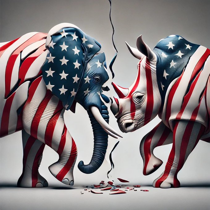The Republican Party is fractured.

The Rhino Coalition is for Republicans and Independents who value traditional conservatism, formerly embraced by the core of the Republican Party in America. In the Trump era, many of us are centrists, too. There are millions of us, and we do