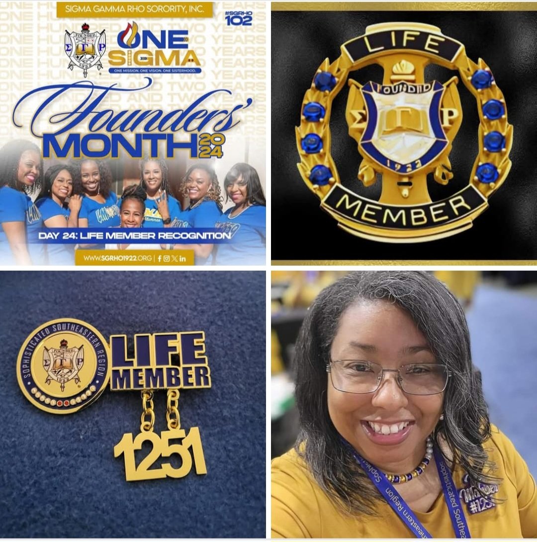 tfoste72's tweet image. 30 Days of Sigma 
Day 24: Life Member Recognition💙💛🐩

Life Member 1251 checking in! 

#SGRhoLifeMember #LifeMember1251
#EtaSigmaSigma #MuPsiMade #Fall93
#SigmaGammaRho #OneSigma
#30DaysOfSigma #SGRho102