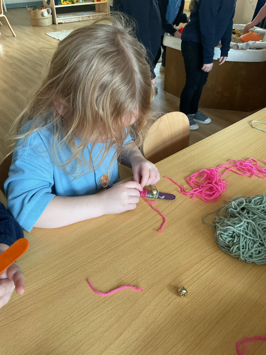 HungerfordAcad's tweet photo. Reception enjoyed learning about sound this week. We decided to made our own musical-bell instrument. 🎶 https://t.co/tg0MxR4yys