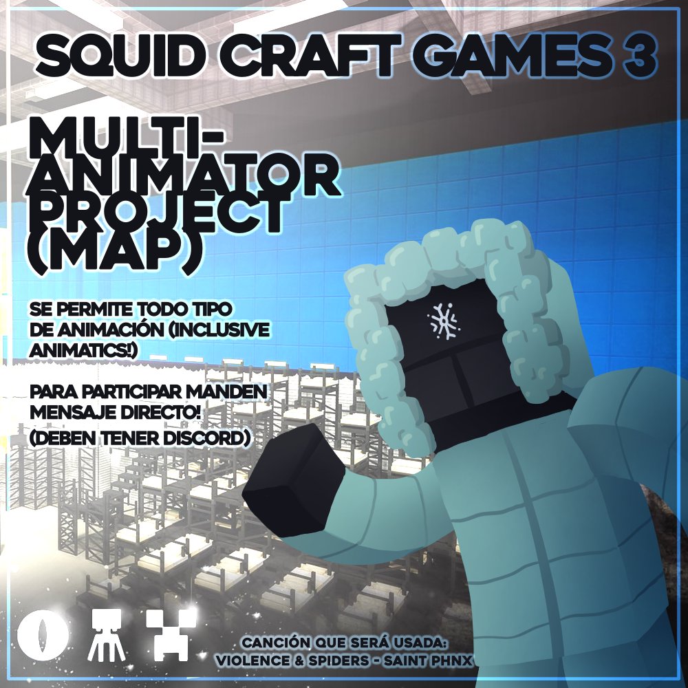 2guacamaca's tweet image. (REPOST, LEER LA RESPUESTA)

HOLA! ESTOY ORGANIZANDO UN M.A.P DE LOS SQUID CRAFT GAMES 3!  Más información en el hilo✨ 

#Squidcraftgames3