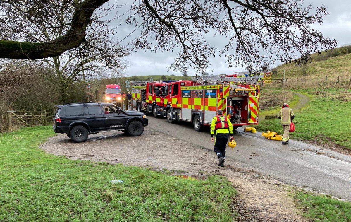 AshbourneStn's tweet photo. With Storm Bert crossing the county over the last day or, @AshbourneStn have been busy with a chimney fire last night, a fire alarm early this morning and then a water rescue from Tissington Ford late morning. Take care out there in this weather, and stay away from open water! 🚒 https://t.co/pqFZzJVryR