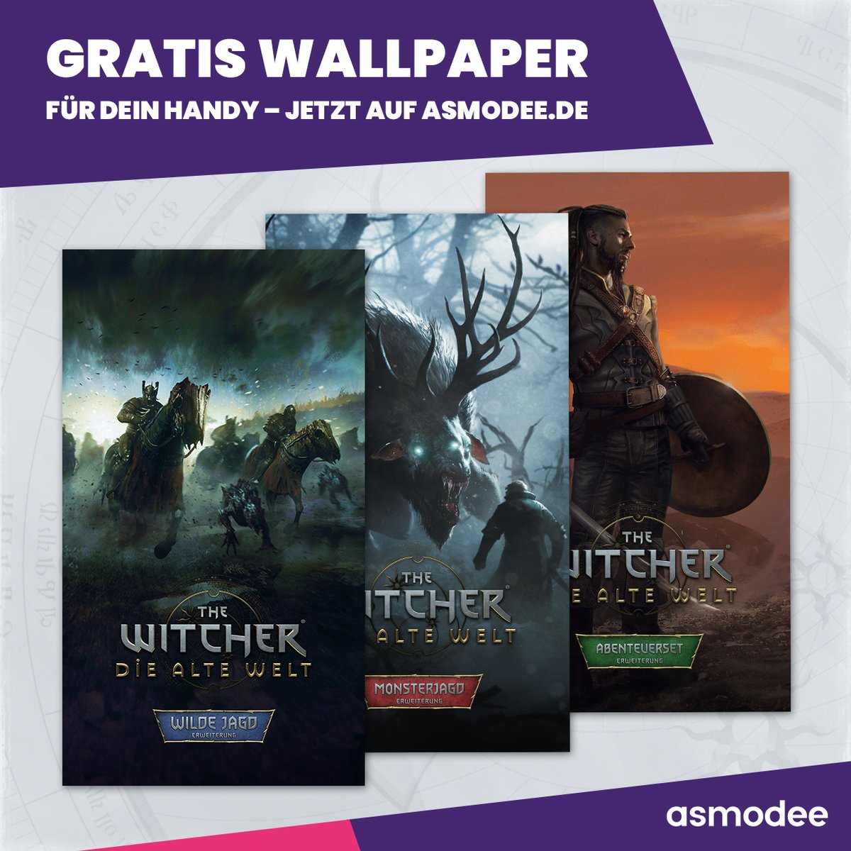 ✨Neue 4K-Wallpaper von The Witcher: Die alte Welt! ✨ In Vorfreude auf die kommenden Erweiterungen kostenlos unter „Zusatzmaterial“ downloaden: asmodee.de/produkte/the-w…

Welches Motiv wird dein Handy verschönern? 🌟

#TheWitcher #Asmodee #Brettspiel