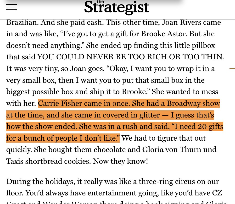 Great anecdote in this NYMag piece about the nostalgia of department stores