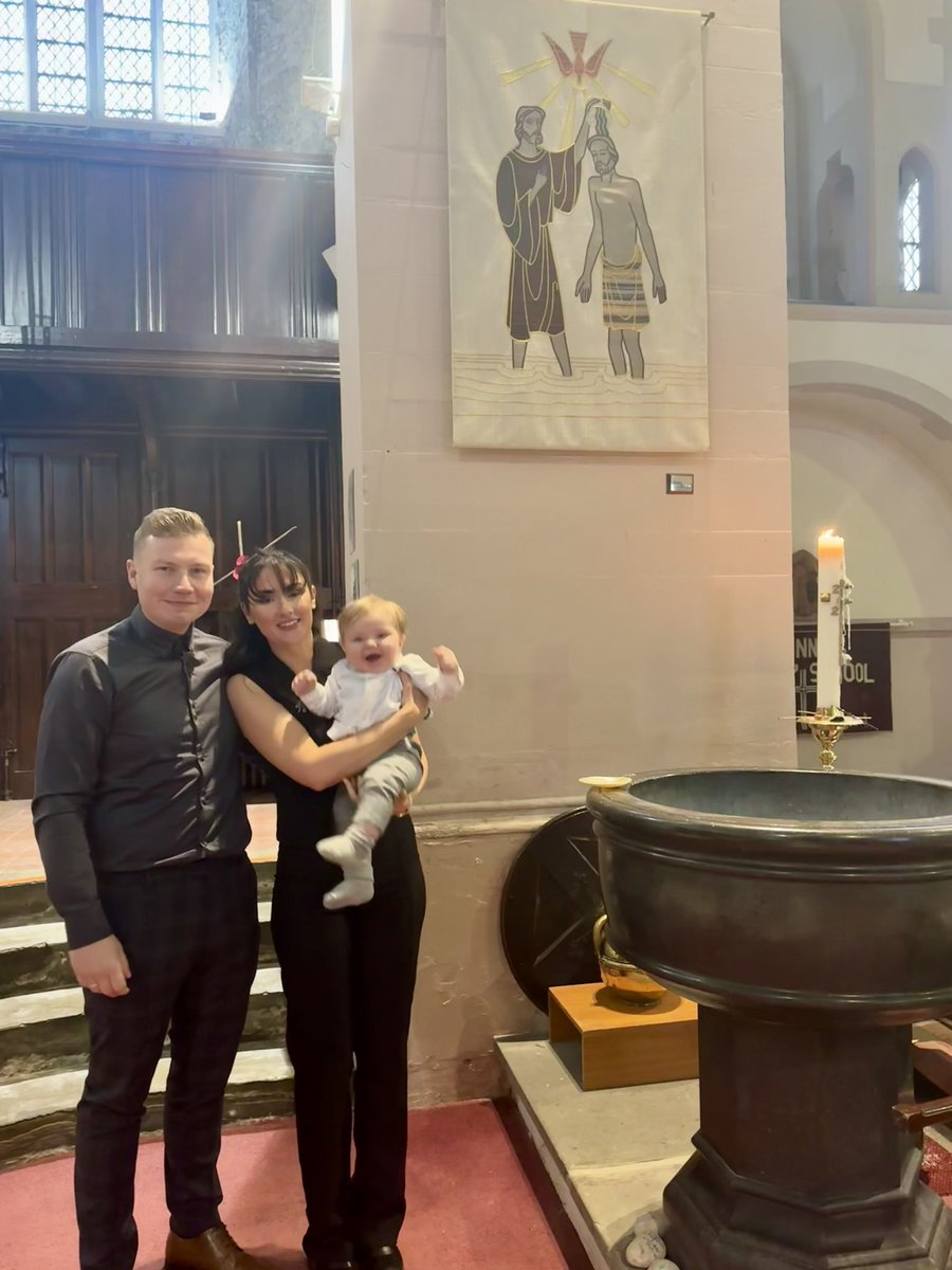 Wonderful to welcome Tommy Robert  to the Lord's family through baptism at St Anne's. 

Shine as a light in the world  Tommy  to the glory of God the Father!