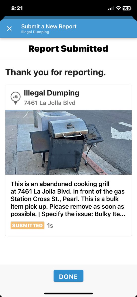 enhancelj's tweet photo. Some people think dumping their old barbecue in the public right of way is the best way to dispose of it.  Thank you GetItDone for removing so quickly. https://t.co/3RADYRzS5J