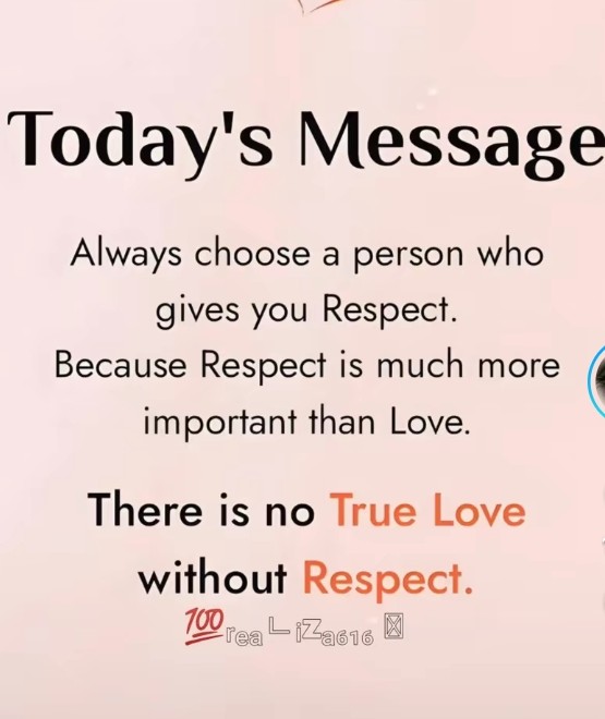 Always choose a person who gives you respect 💞😉🤩