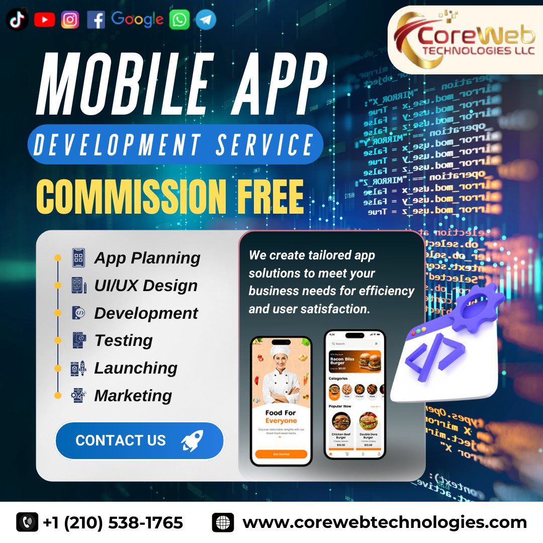 YoMeLlamoIsidro's tweet image. Build Your Mobile App Commission-Free with Expert Solutions!

&quot;Ready to create a commission-free mobile app? Contact us at +1 (210) 538-1765 or visit corewebtechnologies.com today!&quot;

#MobileAppDevelopment 📱 #CommissionFree 🚫 #CustomAppSolutions 💻 #CoreWebTech 🔑