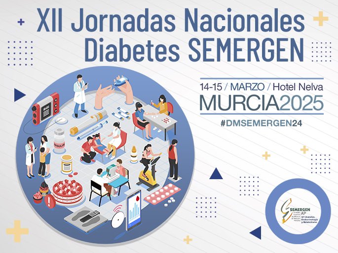 Ya te puedes inscribir a las XII Jornadas de #DM #DMSEMERGEN25 de <a href="/SEMERGENap/">SEMERGEN | Médicos de AP #SEMERGEN25</a> 

Accede en este enlace ➡️ semergen.es/jornadasdiabet…

🗓️Cuando? 14-15 de marzo
📍Donde? Hotel Nelva, Murcia