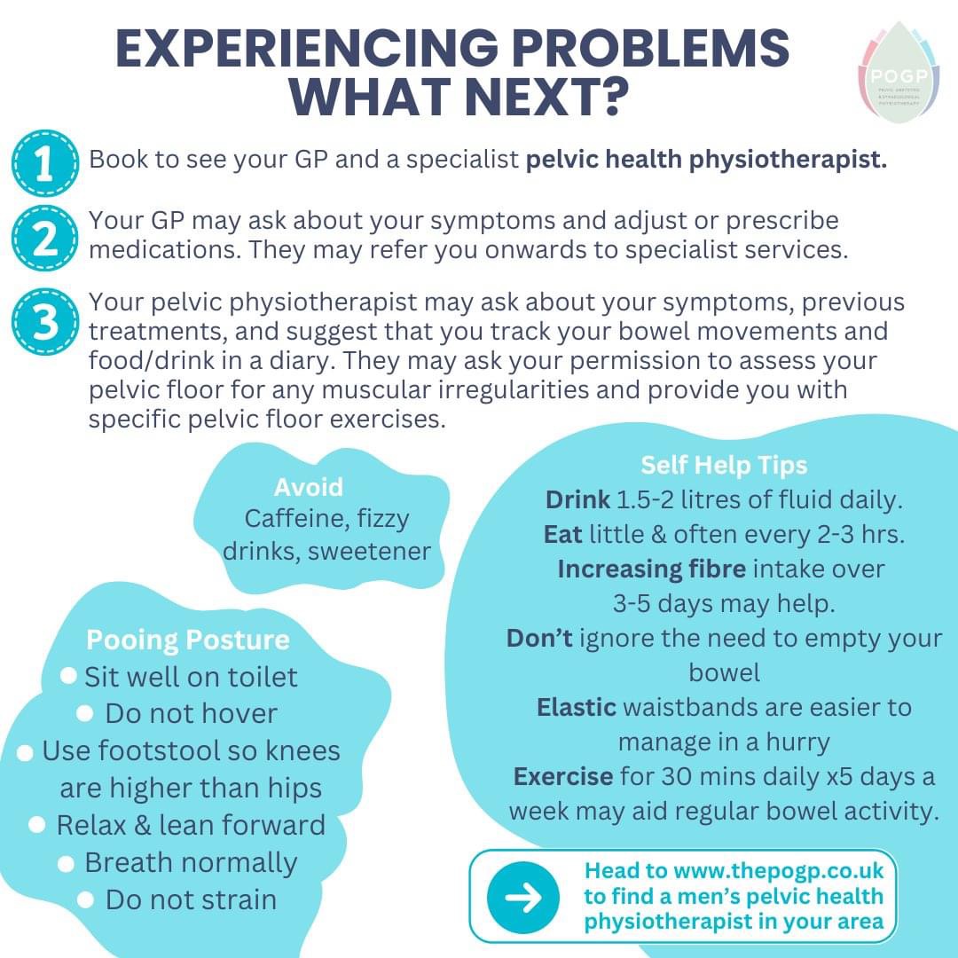 Men's Health month: There are many treatments available to help men with bowel dysfunction and consistency of bowel movements.  Book an appointment to see our Specialist Pelvic Health physiotherapist Kate Leishman at either our Life Fit Wellness Falkirk or Kingsfield branches.