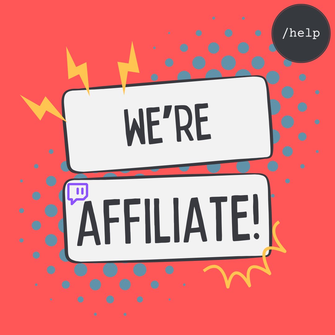 We've just got Twitch Affiliate! 

That means we can now put any money made from subs and bits towards the charity!!

Thank you for everyone who has supported us, we're excited to bring more Twitch content in the new year💙
