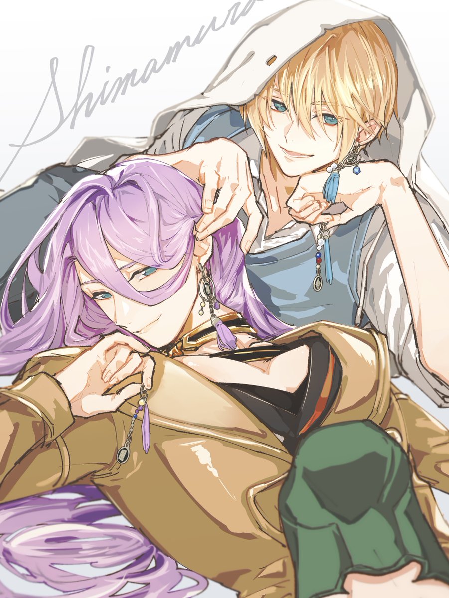 ally0zero's tweet image. 「こういう使い方、どうだ？」

しま🌸むらの新たな可能性を提案してくれる山姥切国広と蜂須賀虎徹