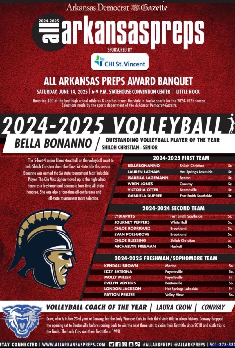 Hackett Lady Hornets Volleyball (@ladyhornetvb) on Twitter photo Big congrats to <a href="/Michaelyn_1/">Michaelyn Freeman</a> for this awesome award!!! Congrats Mikey๐๐ Thank you <a href="/AllArkansasPrep/">All Arkansas Preps</a> <a href="/nwademgaz/">NWA Democrat-Gazette</a> <a href="/RiverValleyDG/">River Valley Democrat-Gazette</a> <a href="/ArkansasOnline/">AR Democrat-Gazette</a> <a href="/HackettSports/">Hackett Sports Network</a> Big congrats to <a href="/Michaelyn_1/">Michaelyn Freeman</a> for this awesome award!!! Congrats Mikey๐๐ Thank you <a href="/AllArkansasPrep/">All Arkansas Preps</a> <a href="/nwademgaz/">NWA Democrat-Gazette</a> <a href="/RiverValleyDG/">River Valley Democrat-Gazette</a> <a href="/ArkansasOnline/">AR Democrat-Gazette</a> <a href="/HackettSports/">Hackett Sports Network</a>