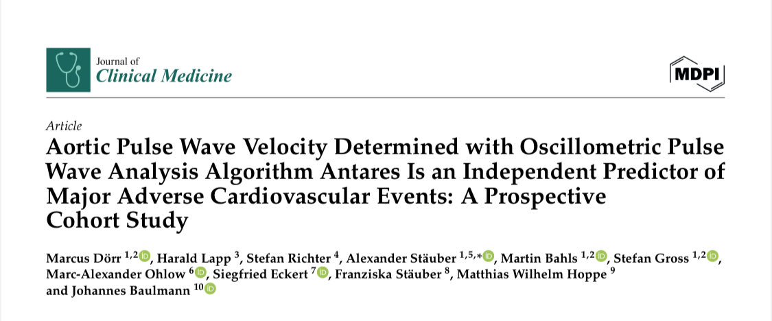 PULSE WAVE ANALYSIS and its potential for cardiovascular diseases. See paper 👇
