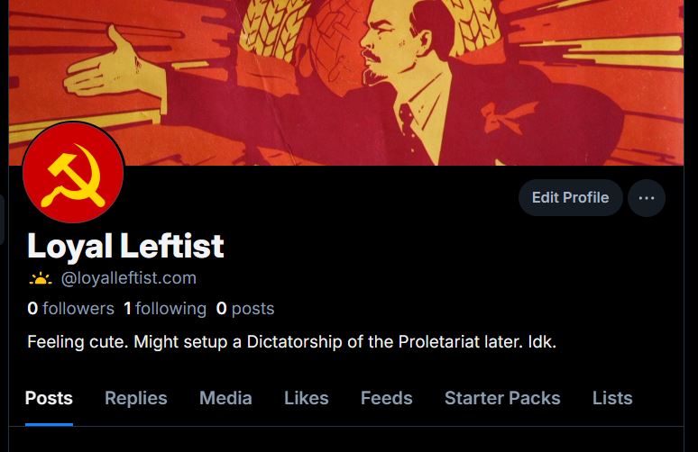 LoyalLeftist's tweet image. Im on the other site now.🦋

Go follow me.