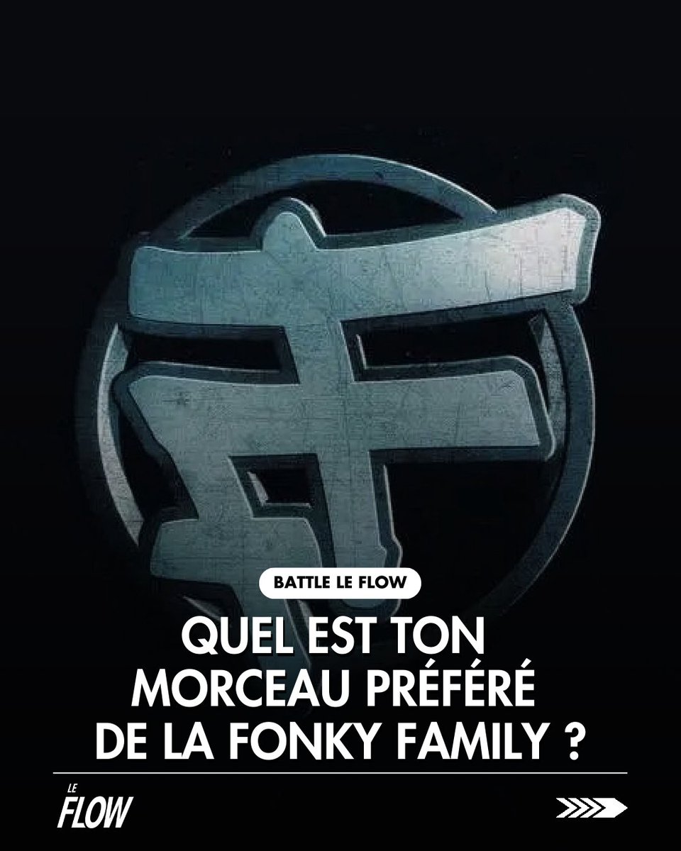 LeFlowtv's tweet photo. ✍️ La FF, c’est plus qu’un groupe, c’est une légende du rap français 🎶
👇Quel est TON titre préféré de la Fonky Family ?

1️⃣ Bad Boys de Marseille
2️⃣ Mystère et suspens
3️⃣ Sans rémission
4️⃣ Art de rue

#FonkyFamily  #FF #battle #leflow  #hiphop #musique https://t.co/WUqm9XN88Z