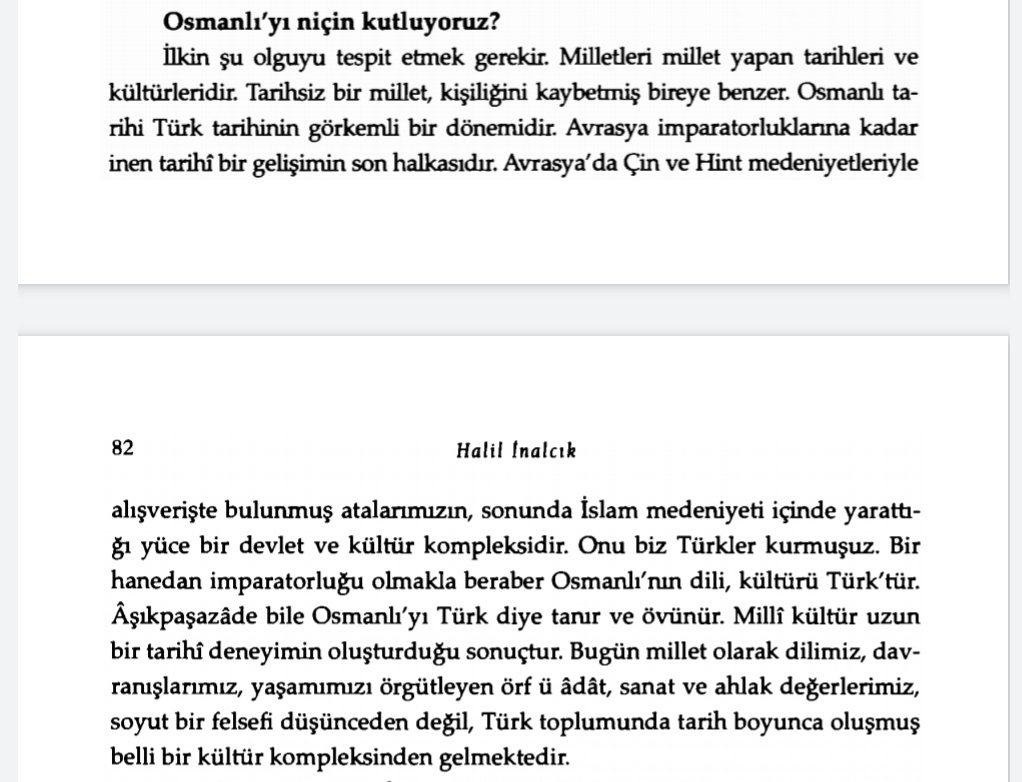 OSMANLI DEVLETİ TÜRK TARİHİNİN ZİRVESİDİR

“Osmanlı tarihi Türk tarihinin görkemli bir dönemidir. Avrasya imparatorluklarına kadar inen tarihî bir gelişimin son halkasıdır. Avrasya’da Çin ve Hint medeniyetleriyle alışverişte bulunmuş atalarımızın, sonunda İslam medeniyeti içinde+