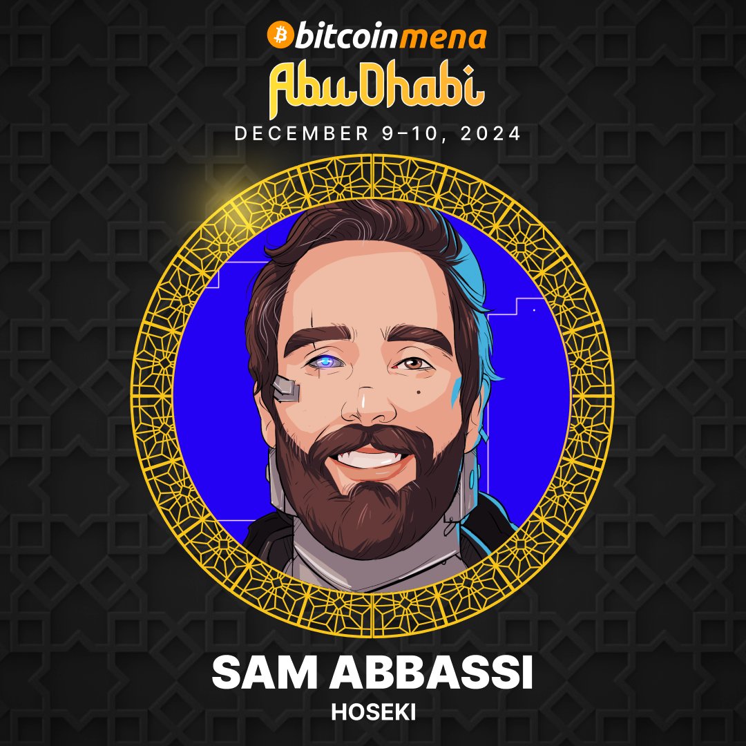 We're thrilled to welcome Hoseki Founder &amp; CEO Sam Abbassi as a #Bitcoin MENA speaker!

"Normalize Proof of Reserves" ✊