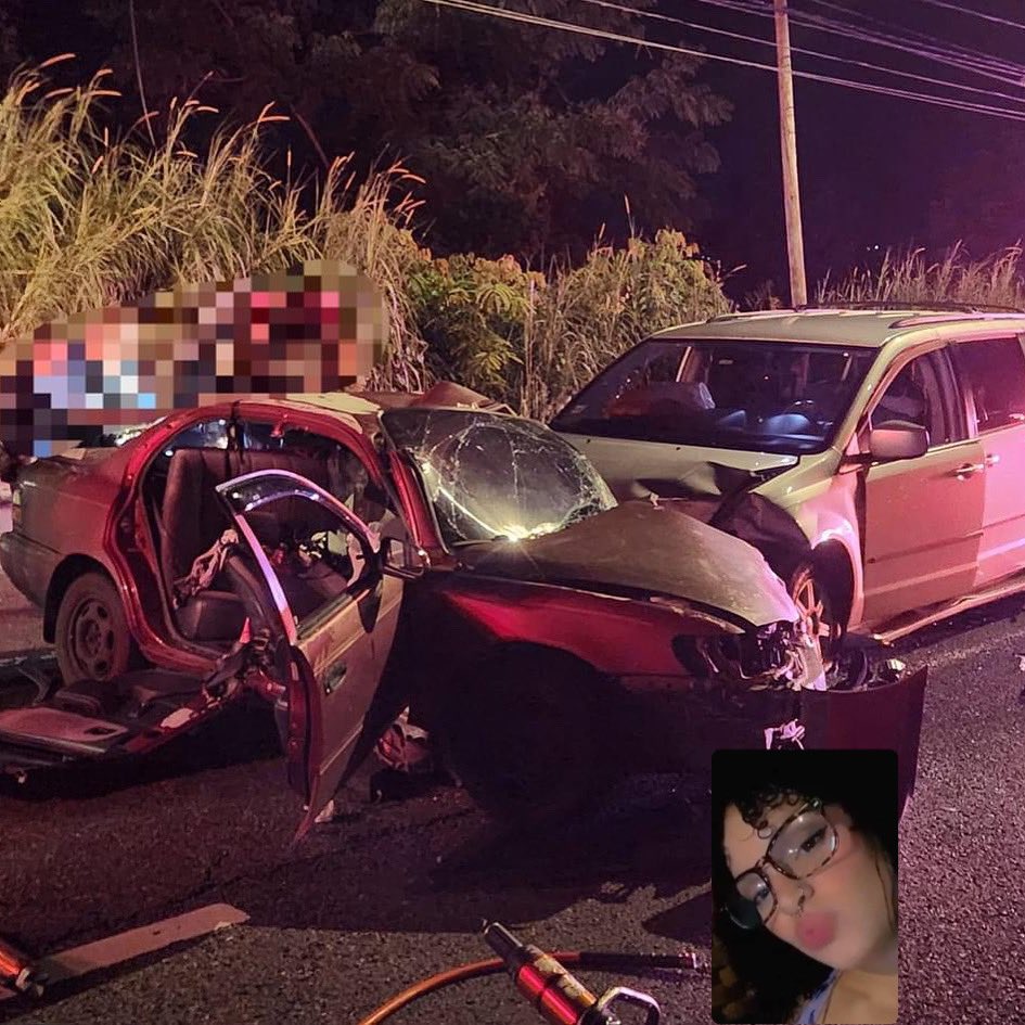 sylvia_hernandz's tweet photo. OTRA familia en #puertorico pasara una Navidad horrenda a causa de otro conductor ebrio, identificado como Modesto Perez Cortes de Aguada se fue contra el transito y perdio la vida Esther Rachel Garcia de 23 años y su hermana esta grave en el hospital. Mi pesame https://t.co/IwlVta7gTL
