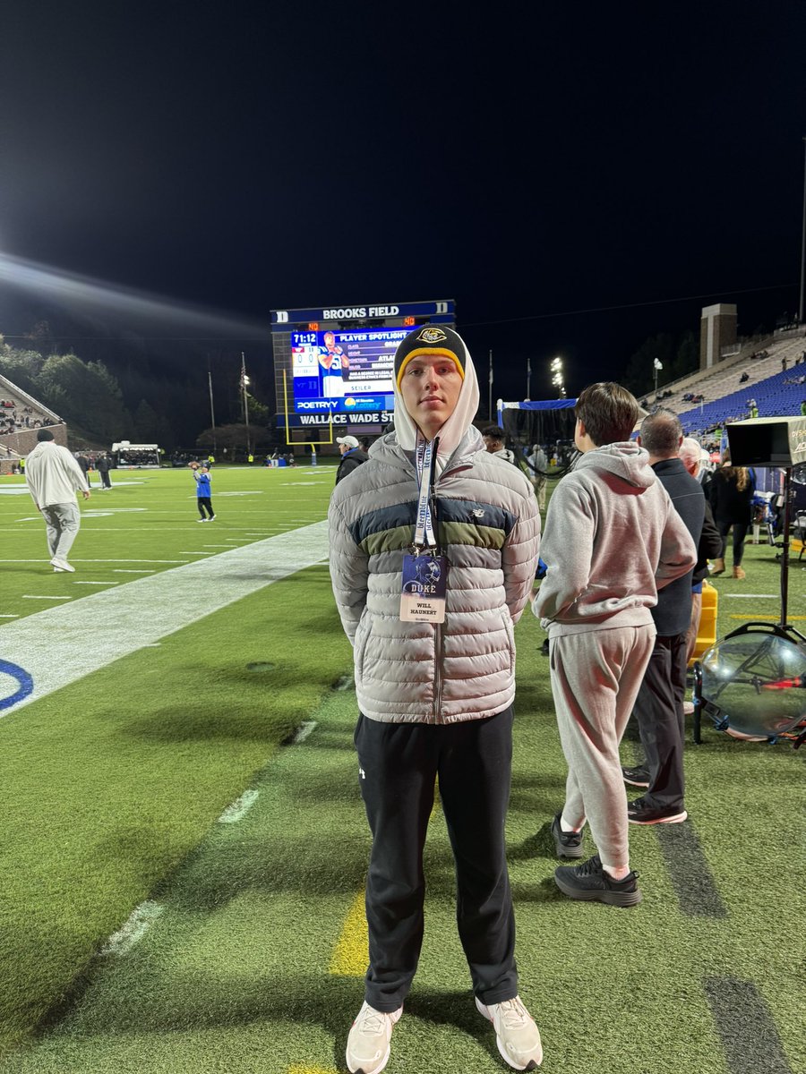 Will Haunert (@whaunert33911) on Twitter photo Enjoyed my time watching <a href="/DukeFOOTBALL/">Duke Football</a> win last night!
<a href="/Coach_MannyDiaz/">Manny Diaz</a> <a href="/CoachZohn/">Zohn Burden</a> <a href="/Coach_JWatts/">Justin Watts</a> @dukefootball <a href="/DUFBRecruit/">Duke Football Recruiting</a> <a href="/jenna_kinker/">Jenna Kinker</a> <a href="/VBentley_2/">V'Angelo Bentley</a> <a href="/_crmalone/">Cedrick Malone</a> <a href="/Tj20_2spoons/">TJ Gurley</a> Enjoyed my time watching <a href="/DukeFOOTBALL/">Duke Football</a> win last night!
<a href="/Coach_MannyDiaz/">Manny Diaz</a> <a href="/CoachZohn/">Zohn Burden</a> <a href="/Coach_JWatts/">Justin Watts</a> @dukefootball <a href="/DUFBRecruit/">Duke Football Recruiting</a> <a href="/jenna_kinker/">Jenna Kinker</a> <a href="/VBentley_2/">V'Angelo Bentley</a> <a href="/_crmalone/">Cedrick Malone</a> <a href="/Tj20_2spoons/">TJ Gurley</a>