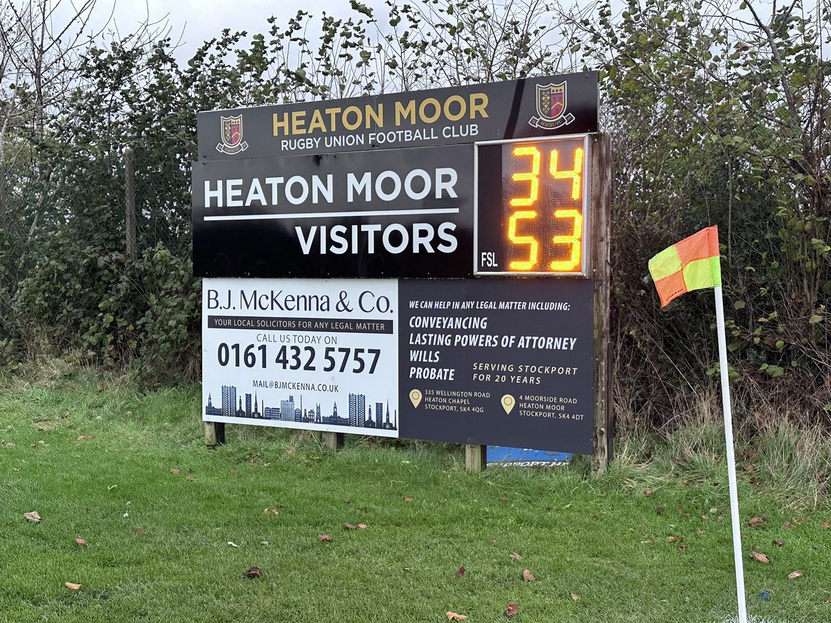 A win for the AAs. Final score Heaton Moor 34 - Anti-Assassins 53. 
Competitive until the end though. Well played all 👏🏼 🏉🥂