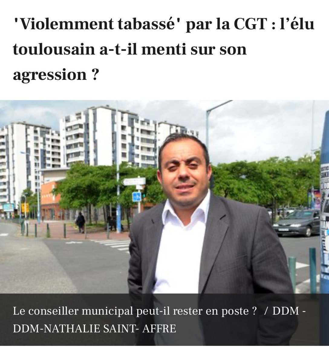 Nous apprenons donc qu’une nouvelle fois un proche de M.Moudenc est venu bordéliser une réunion publique et a menti. 

Ces pratiques et les fake news de l’équipe municipale font mal à notre démocratie. 

Ils font perdre un temps précieux à nos services de Police déjà débordés.