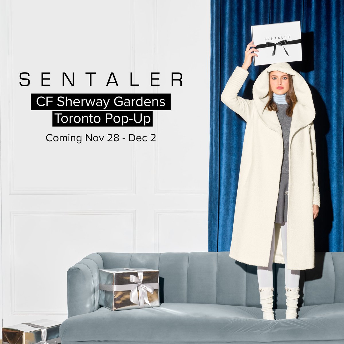 Mark your calendar: SENTALER is coming to CF Sherway Gardens Mall, Toronto! Visit our pop-up Nov 28 to Dec 2 and immerse yourself in the luxury everyone’s talking about. #SENTALER
