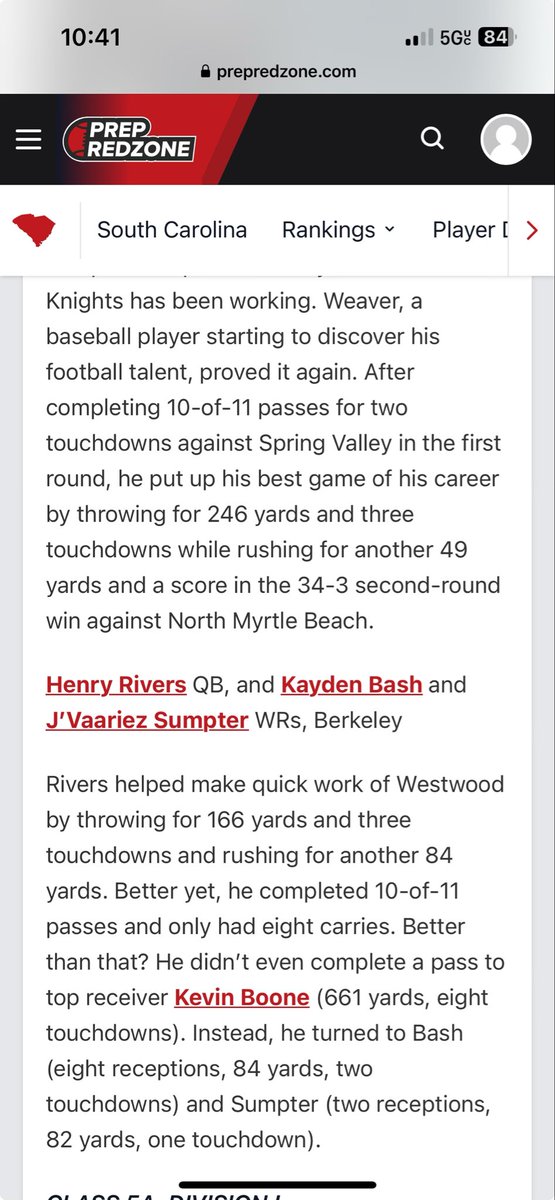 Stags Football Recruiting (@stagsrecruiting) on Twitter photo Congrats to @HenryRiver78241 <a href="/BashKayden/">Kayden “Deuce” Bash</a> and <a href="/JvaariezSumpter/">Jvaariez sumpter</a> for winning a <a href="/PrepRedzoneSC/">Prep Redzone South Carolina</a> game ball for round 2 of the playoffs
#BetterAtBerkeley Congrats to @HenryRiver78241 <a href="/BashKayden/">Kayden “Deuce” Bash</a> and <a href="/JvaariezSumpter/">Jvaariez sumpter</a> for winning a <a href="/PrepRedzoneSC/">Prep Redzone South Carolina</a> game ball for round 2 of the playoffs
#BetterAtBerkeley