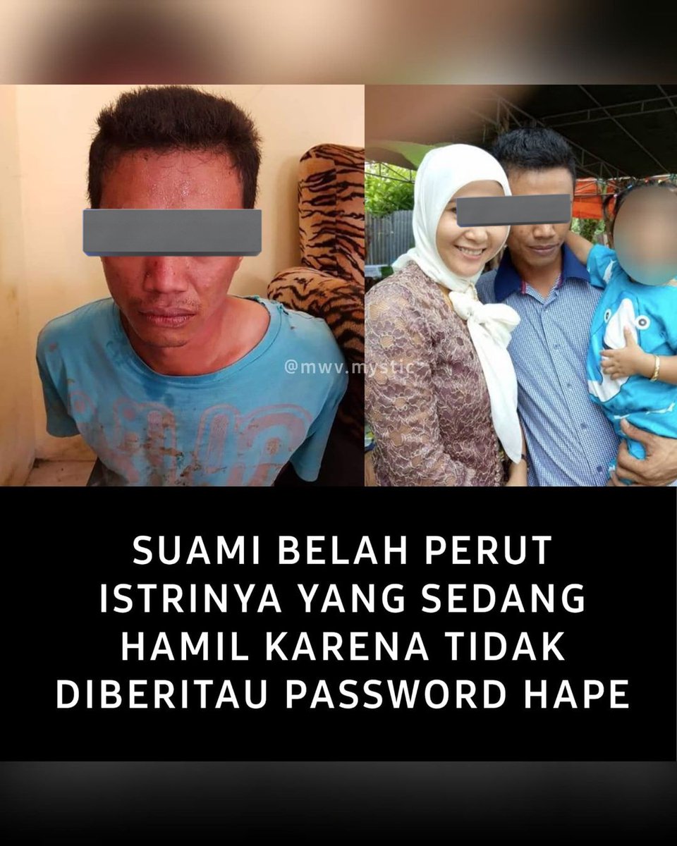 K0ntenSensitif's tweet photo. marriage is scary‼️

kisah tragis seorang suami yang masih sempat menimang bayi walaupun perut istrinya sudah terbelah dua👊 https://t.co/oozgM4LtWm