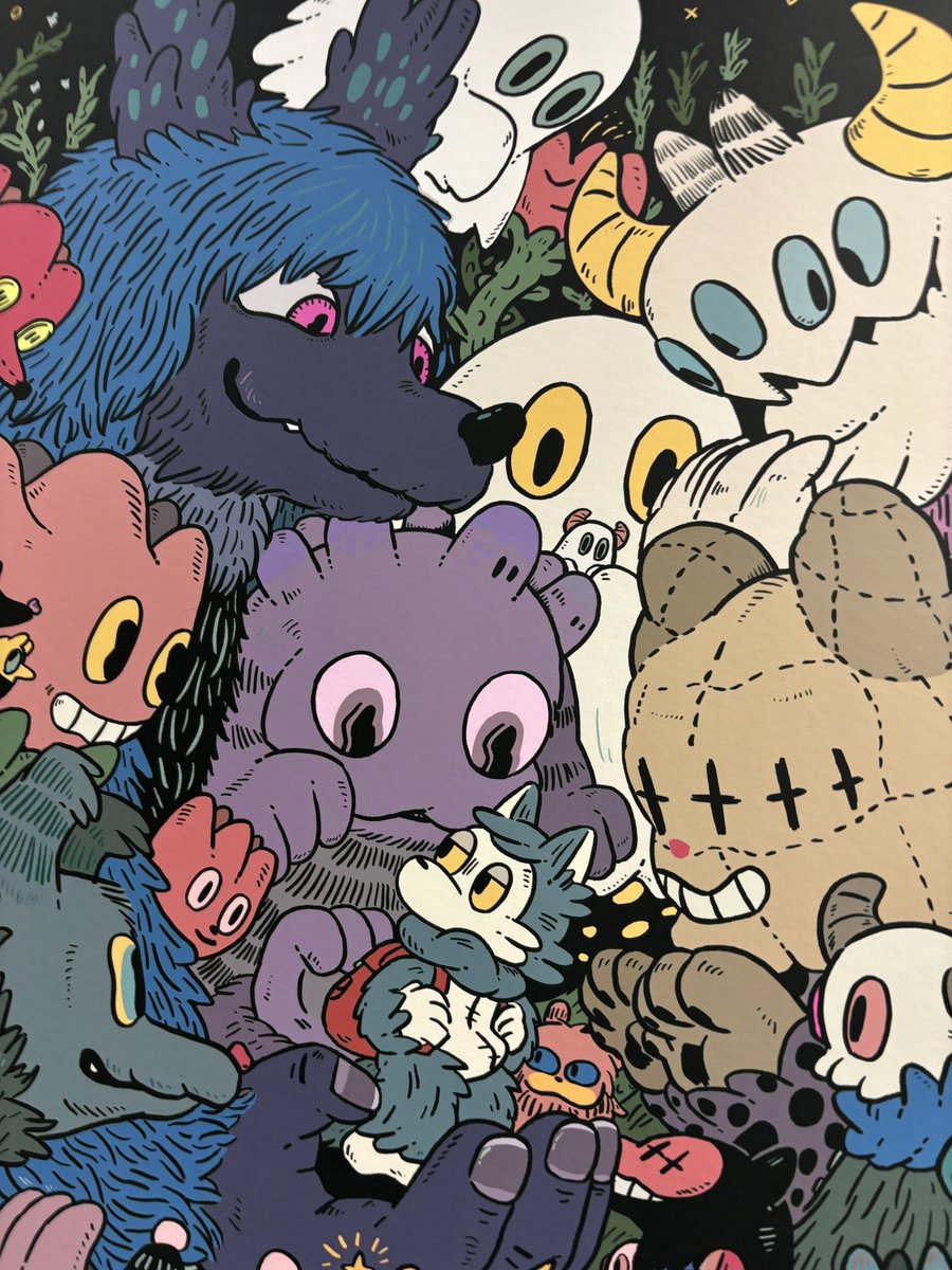 今日はディーエスカイマンでやってる
あらいきりこさんの展示に
駆け込みで行ってきたよー
いや〜大量のドローイングのキャラ達も
キャンバス画もみんな素晴らしかった〜
グッズも色々ゲットできてしあわせw
福嶋さんサンキュー!
じきに終わっちゃうので皆様ぜひ! 