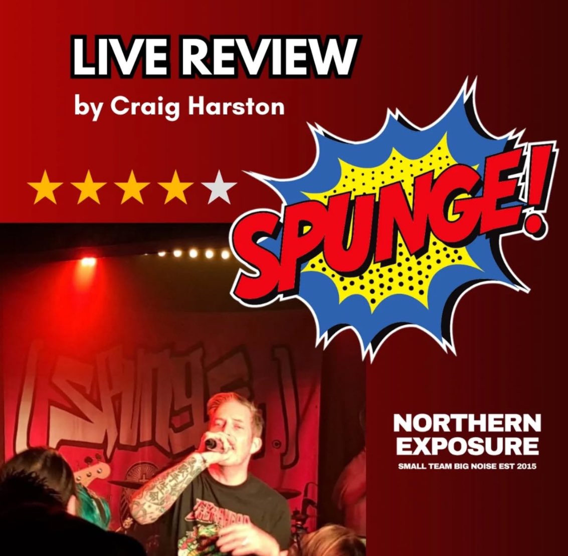 ⭐️⭐️⭐️⭐️

SPUNGE - <a href="/spungeuk/">[spunge] Ska Punk UK</a> 
RETRO MANCHESTER 

✍🏻: Craig Harston

Head to our website to read more from Craig on Spunge's final date of their current UK tour 🔗

northernexposuremagazine.co.uk/ska-punk-legen…