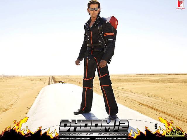 RobVanDamn_420's tweet photo. #18YearsOfDhoom2 
Hottest and Coolest ever villian of Dhoom franchise.
@iHrithik was in his stylish best .
#HrithikRoshan𓃵 

The fanboy me eagerly wants him to drove the machines  in future sequels of #Dhoom. https://t.co/cNaHB7XH7b