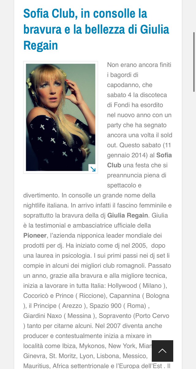 DjGiuliaRegain's tweet photo. Un tutto nel passato ✨🧜♀️✝️🎧✨
Quando essere una “Dj Donna”’era una sfida e non una moda #NewGenerationWoman
https://t.co/KcqOL6fhQW
#WomanDJ https://t.co/qLK3qdYZlk