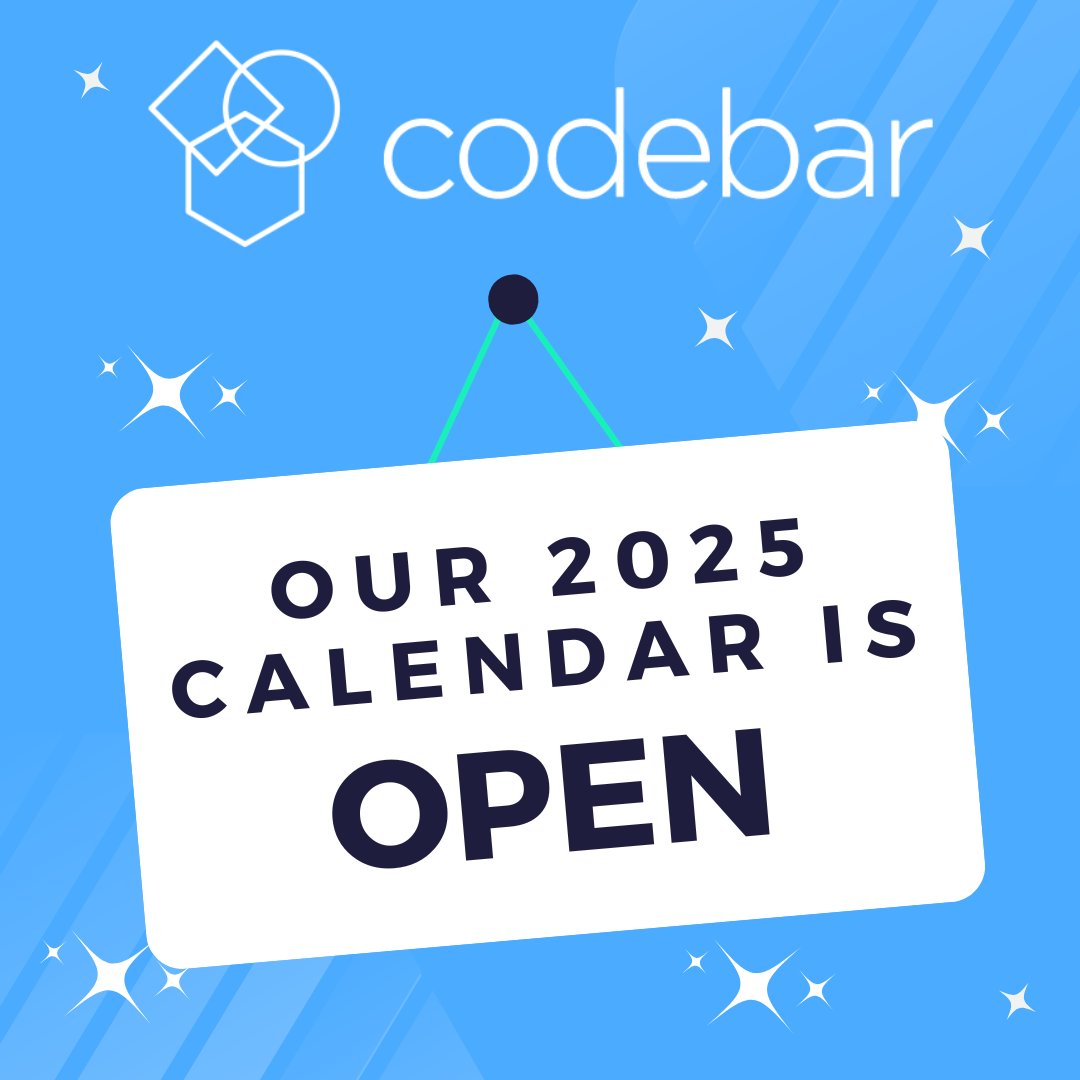 codebar London (@codebarldn) on Twitter photo Our 2025 Workshop Calendar is Open! Are you a Central London or East London-based company looking to inspire and connect with the tech community?
Drop us an email 📧 london@codebar.io Our 2025 Workshop Calendar is Open! Are you a Central London or East London-based company looking to inspire and connect with the tech community?
Drop us an email 📧 london@codebar.io