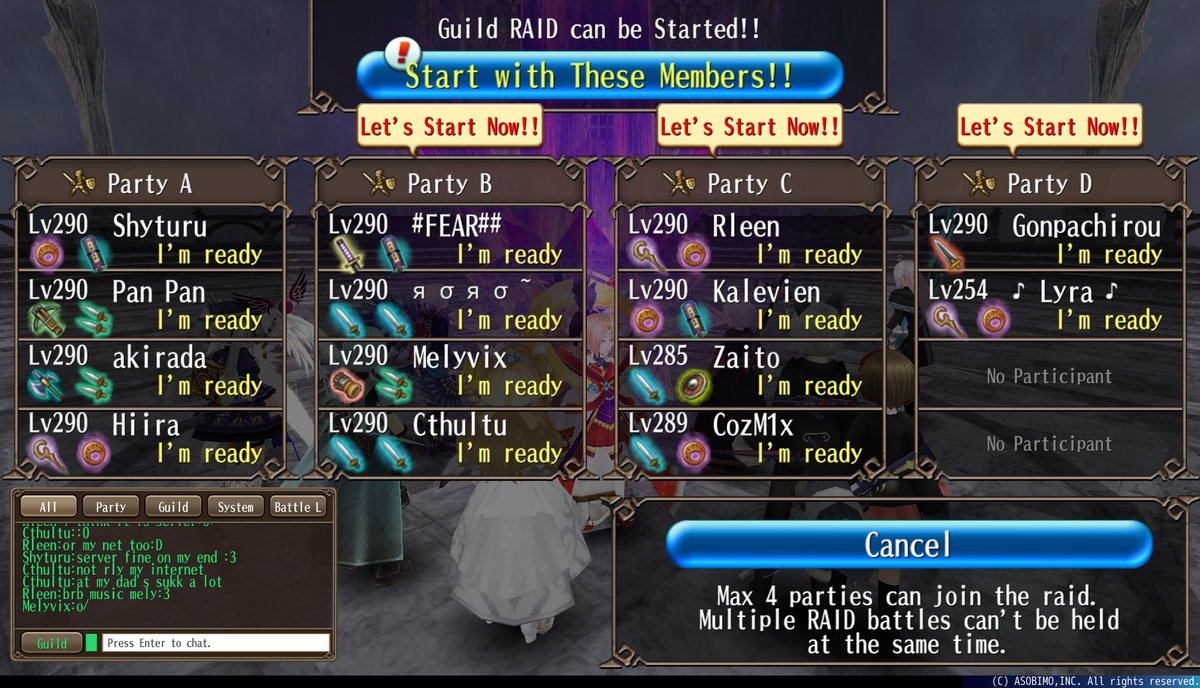 shyturu's tweet photo. Tonight Friendzone Guild Raid we did Demonic Skull Dragon, i went for Support role tonight to Resu down members, for some reason my char can tank it too :3
#トーラムオンライン #トーラム #ToramOnline #Toram #bemmo #Friendzone #FriendzoneGuild #Guild #ToramGuildRaid #GuildRaid https://t.co/TT2xyvwnix