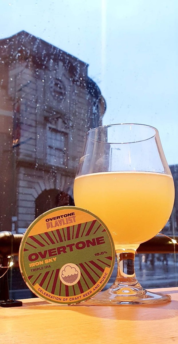 PartizanTavern's tweet photo. Rainy day beer!
The appropriately named 'Iron Sky' Triple IPA collab by @Overtonebrewing x @cloudwaterbrew joins us on keg.
Chin chin!
#craftbeer #kegbeer #ipa #Overtone #cloudwater #nottingham #tripleipa https://t.co/fUK9uff9oS
