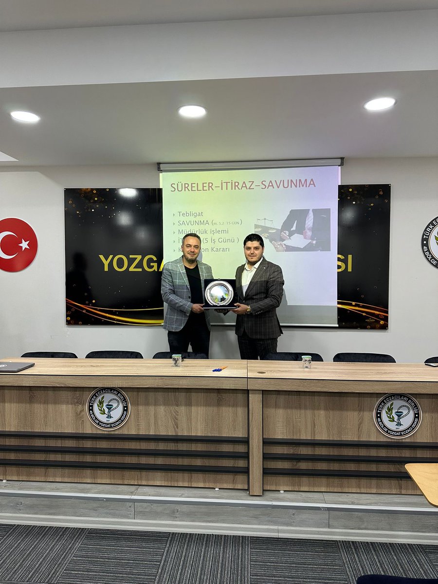 Yozgat Eczacı Odası’ndaydık. Davetleri için yönetim kurulu ve meslektaşlarımıza teşekkür ederim.