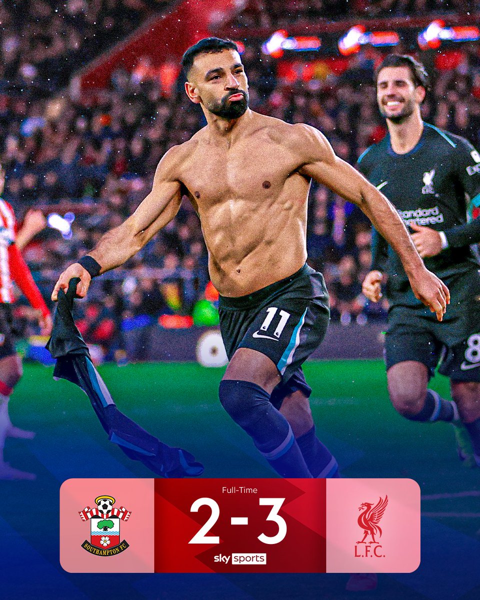 SkySportsPL's tweet image. Salah inspires comeback to go eight points clear🔥